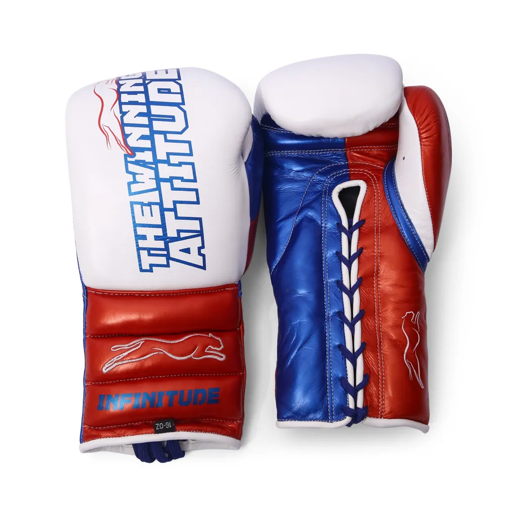 Raptor Xtreme Boxing Gloves | White & Red - Image 9