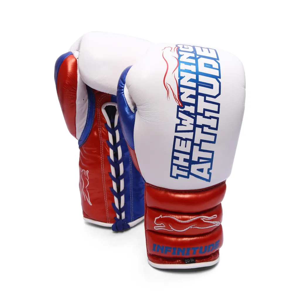Raptor Xtreme Boxing Gloves | White & Red - Image 4