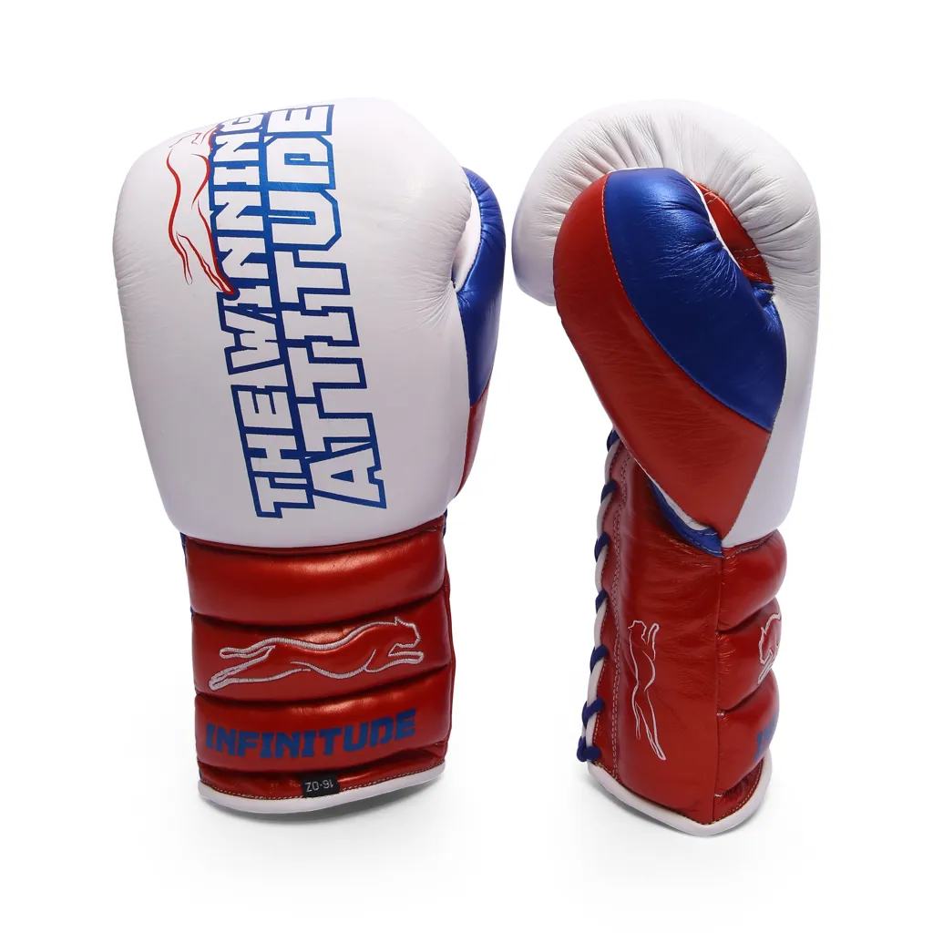 Raptor Xtreme Boxing Gloves | White & Red - Image 3