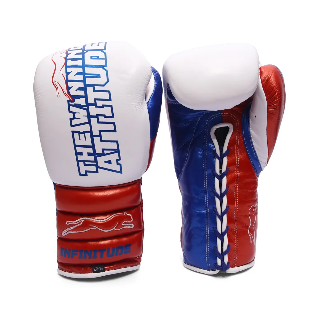 Raptor Xtreme Boxing Gloves | White & Red - Image 2