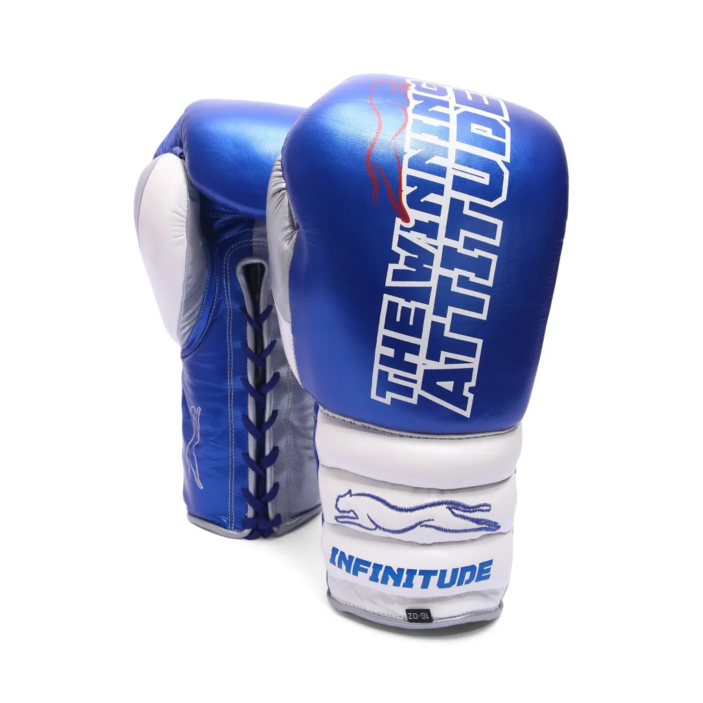 Raptor Xtreme Boxing Gloves | Blue & White - Image 9