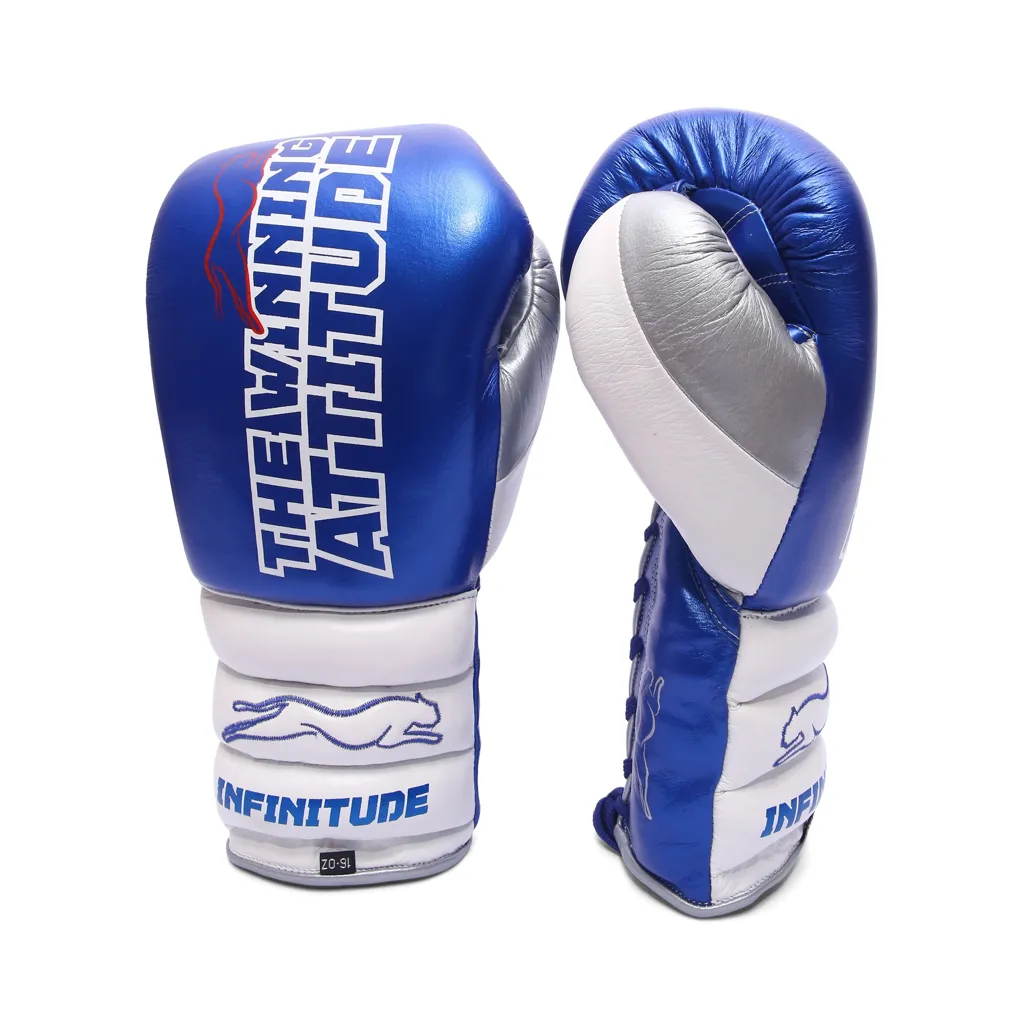 Raptor Xtreme Boxing Gloves | Blue & White - Image 8