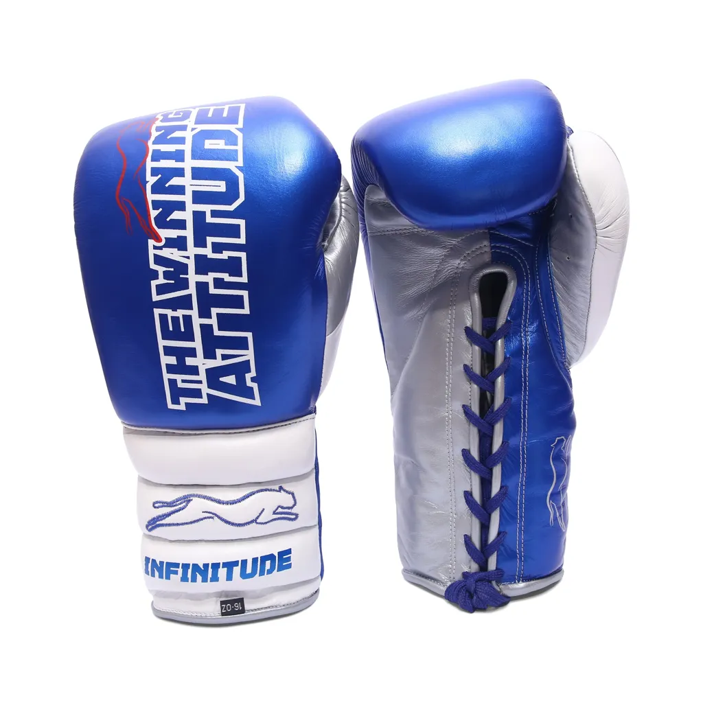 Raptor Xtreme Boxing Gloves | Blue & White - Image 7