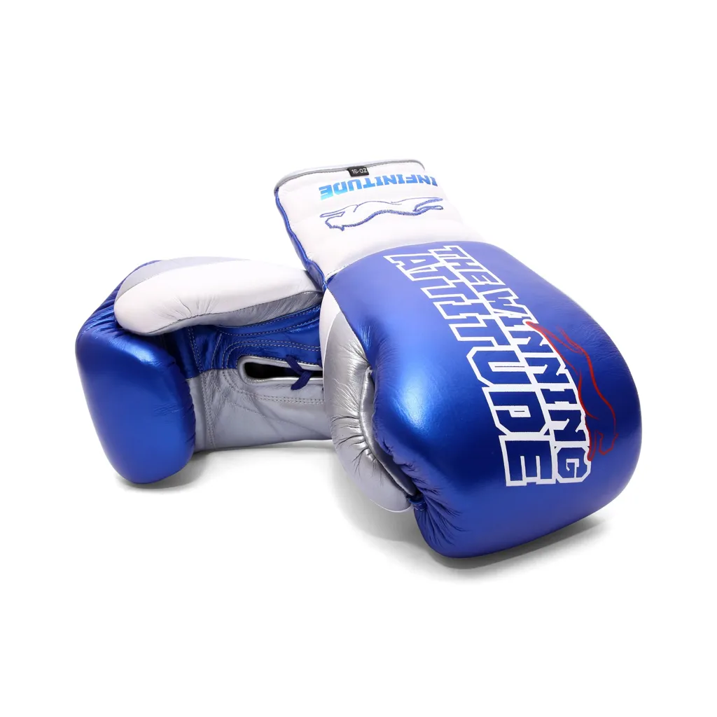 Raptor Xtreme Boxing Gloves | Blue & White - Image 6