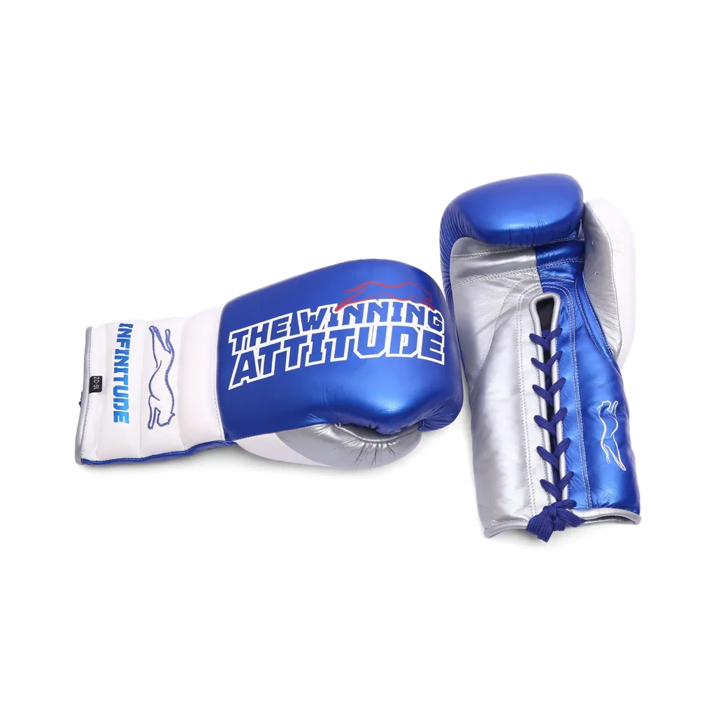 Raptor Xtreme Boxing Gloves | Blue & White - Image 5