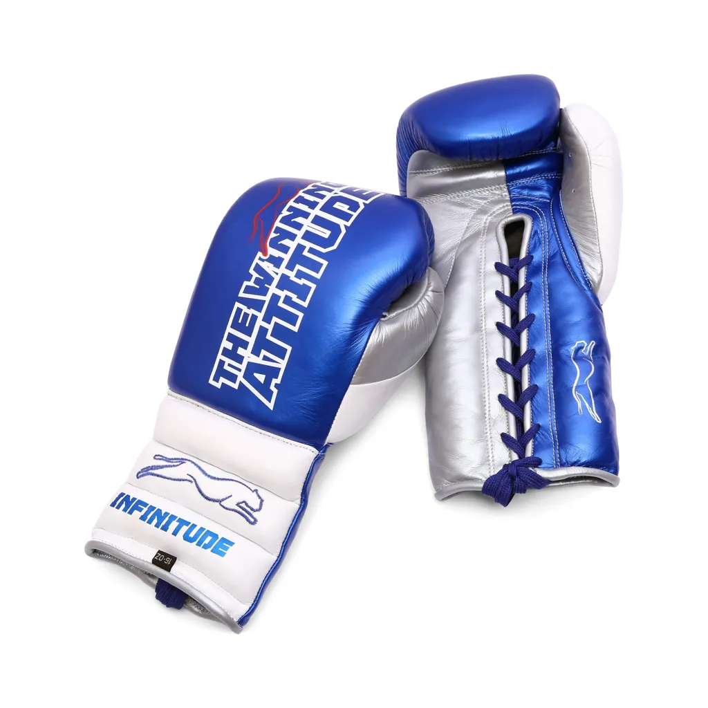 Raptor Xtreme Boxing Gloves | Blue & White - Image 4