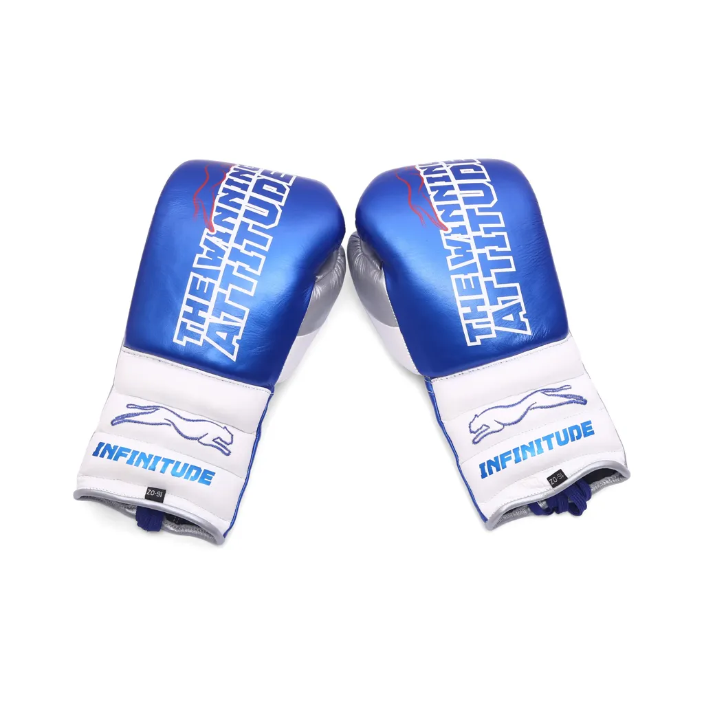 Raptor Xtreme Boxing Gloves | Blue & White - Image 3
