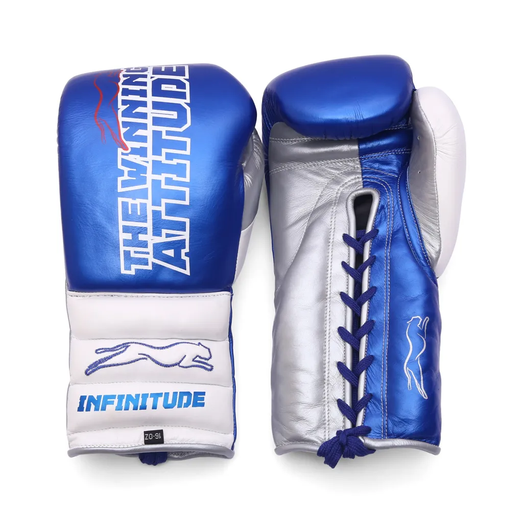 Raptor Xtreme Boxing Gloves | Blue & White - Image 2