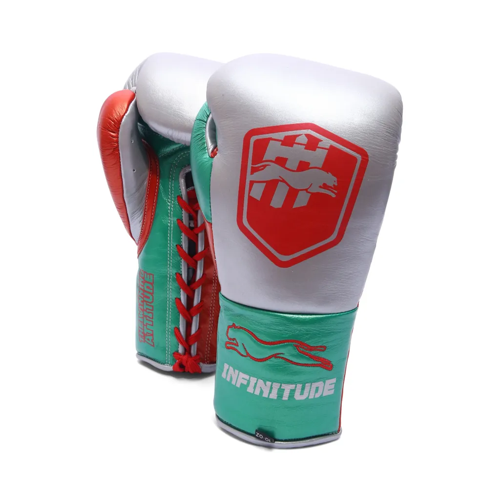 Stealth X2 Boxing Gloves | Silver & Green - Image 9