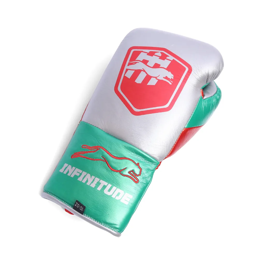 Stealth X2 Boxing Gloves | Silver & Green - Image 6