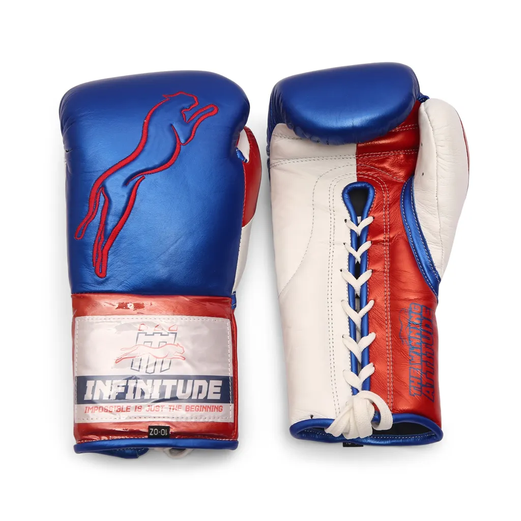 Stealth X2 Boxing Gloves | Blue & Red - Image 10