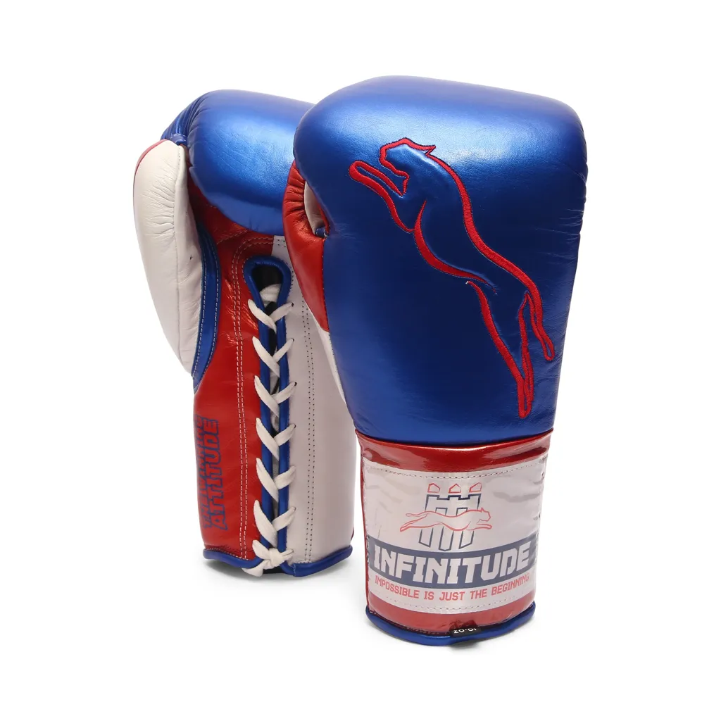 Stealth X2 Boxing Gloves | Blue & Red - Image 2
