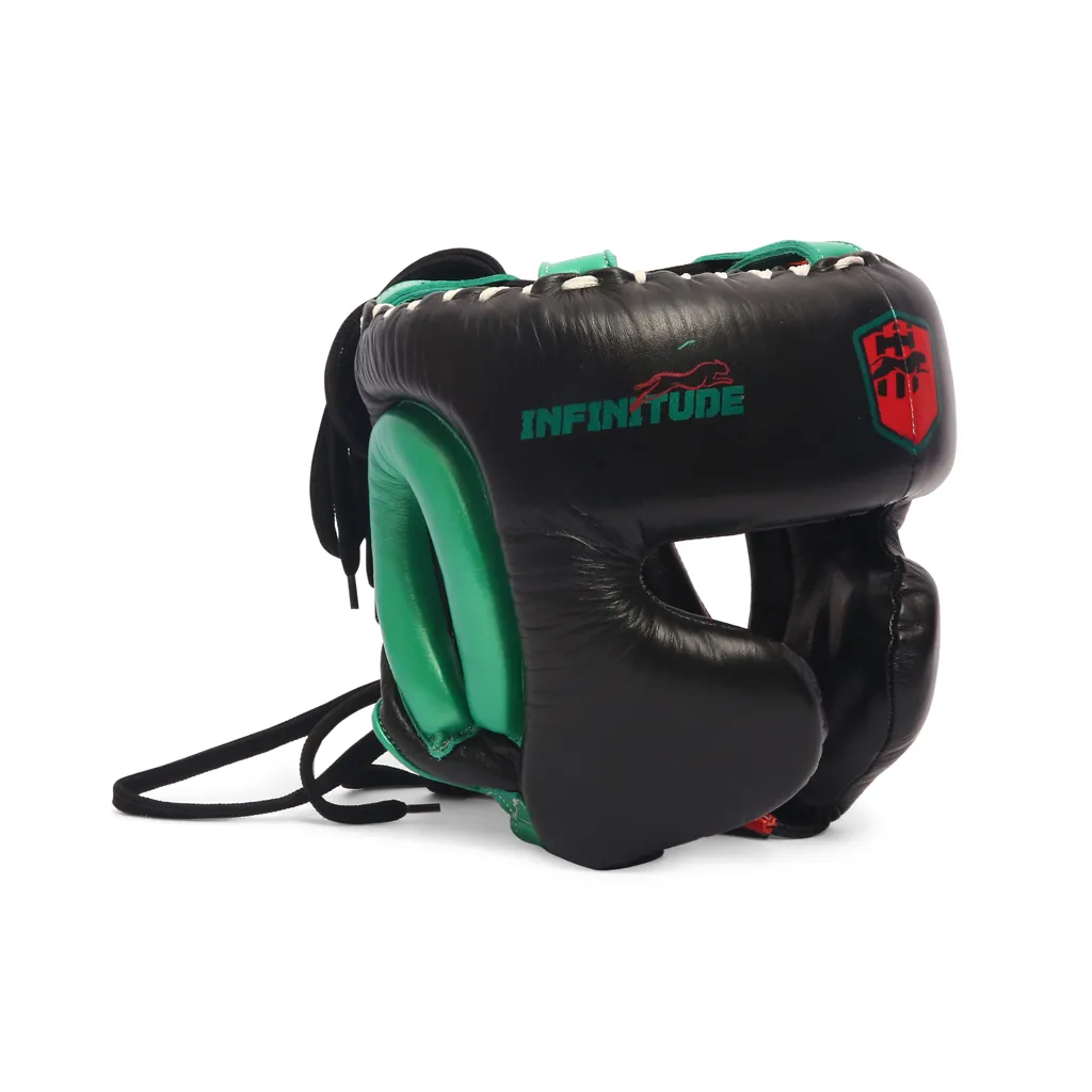 Armor P2 Head Guard | Black, Red & Green - Image 4