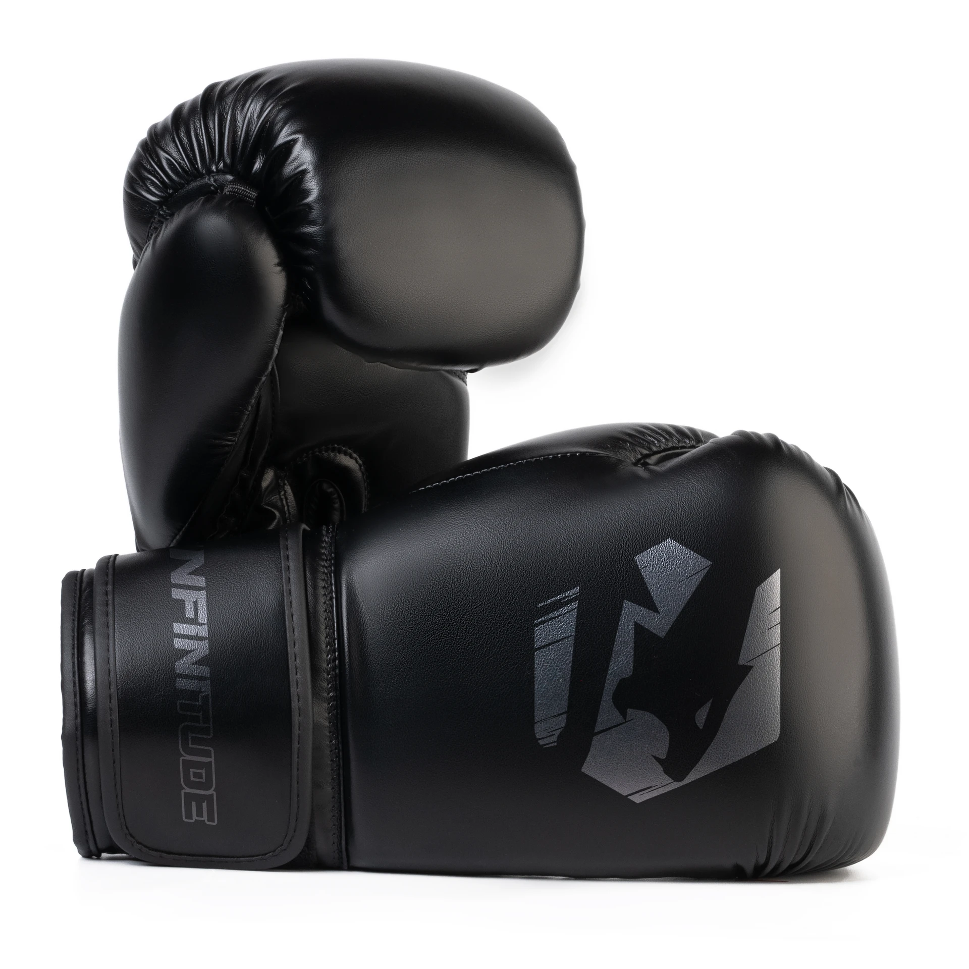 Veloce Evo-X Boxing Gloves - Black/Silver - Image 4
